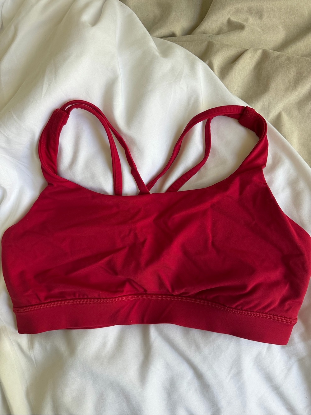 Lululemon dark red energy bra sports bra, Size 8